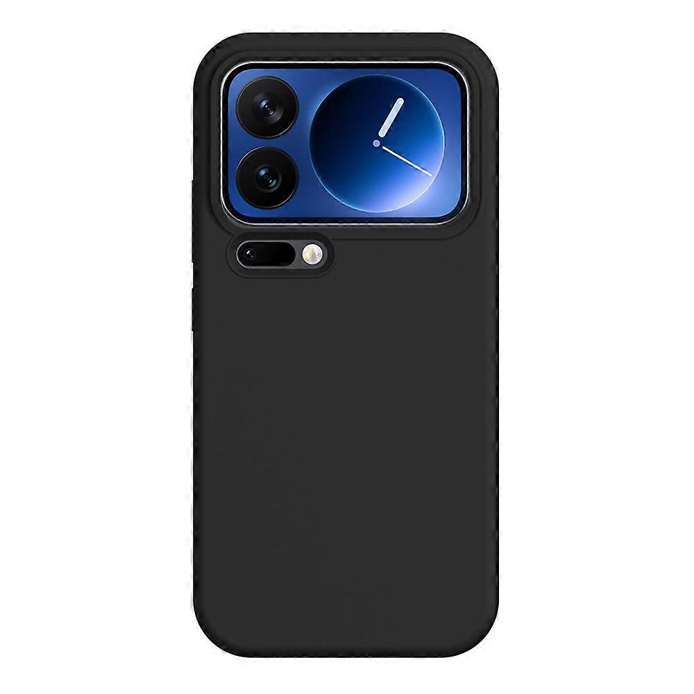 Compatible For Xiaomi 17 Pro Case Ultra Thin Liquid Silicone + PC Phone Cover with Camera Touch Control Button