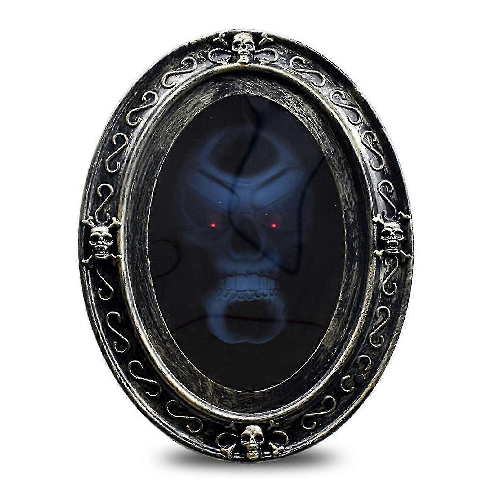 Funny Magic Haunted Mirror Halloween Motion Activated Scary Mirror Decor Props