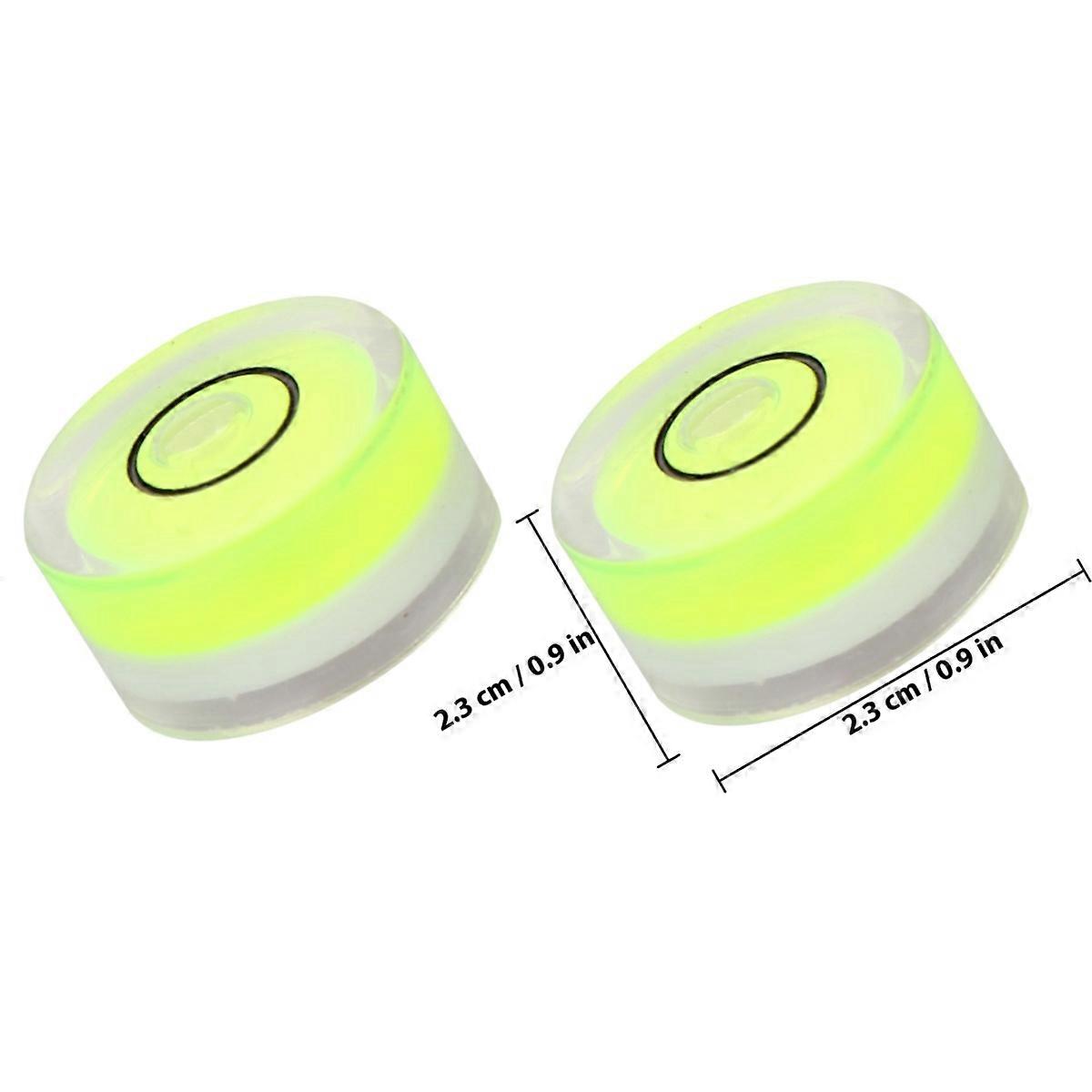 Precision Bubble Level 10Pcs Round Calibration Tool for Professionals DIY Enthusiasts Easy Use Green
