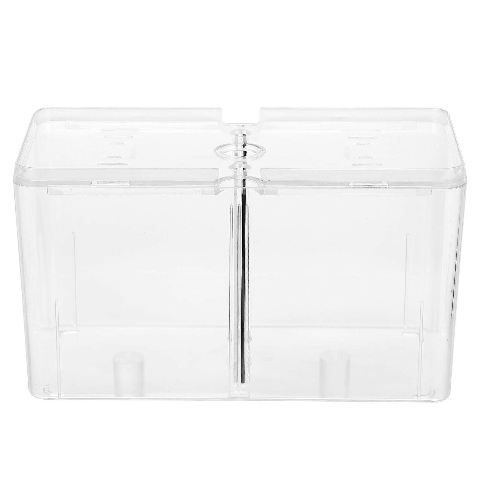 Fish Tank Breeding Isolation Box Acrylic Material Protection For Newborn Fish Rectangular Shape 1Pack