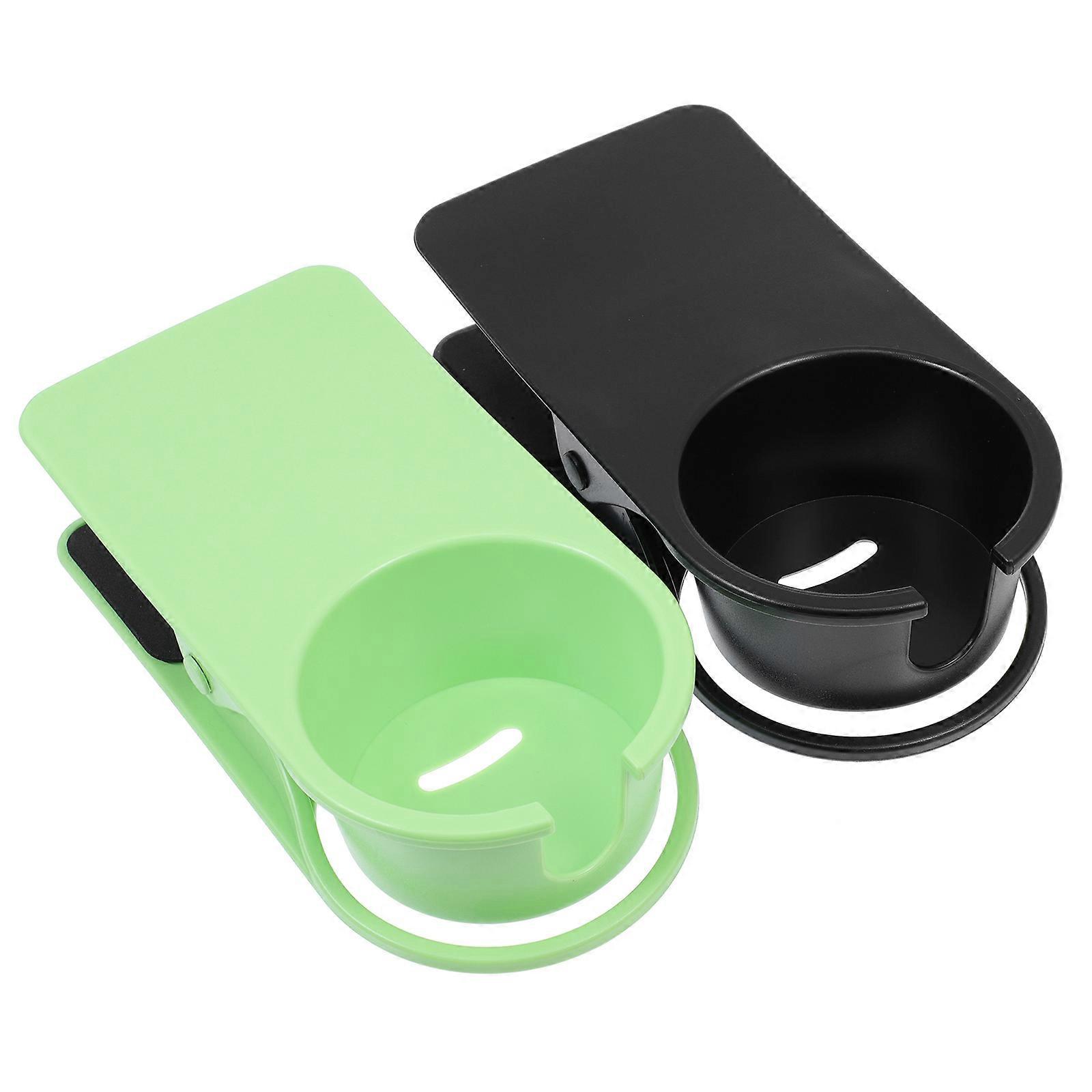 Beverage Cup Holder Clip-Type ABS Cup Holder 2Pcs for Office Desk