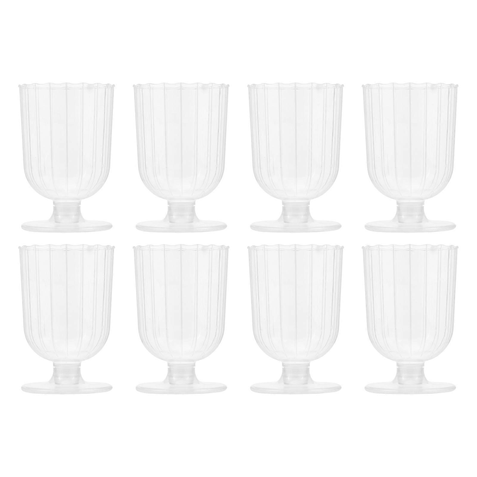 Transparent Stripe Wine for Party Use 20Pcs Goblets