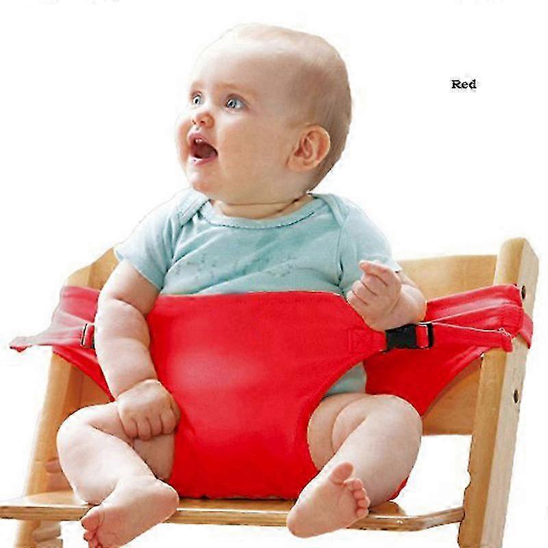 Compact Infant Dining Seat with Safety Strap, Black 2025