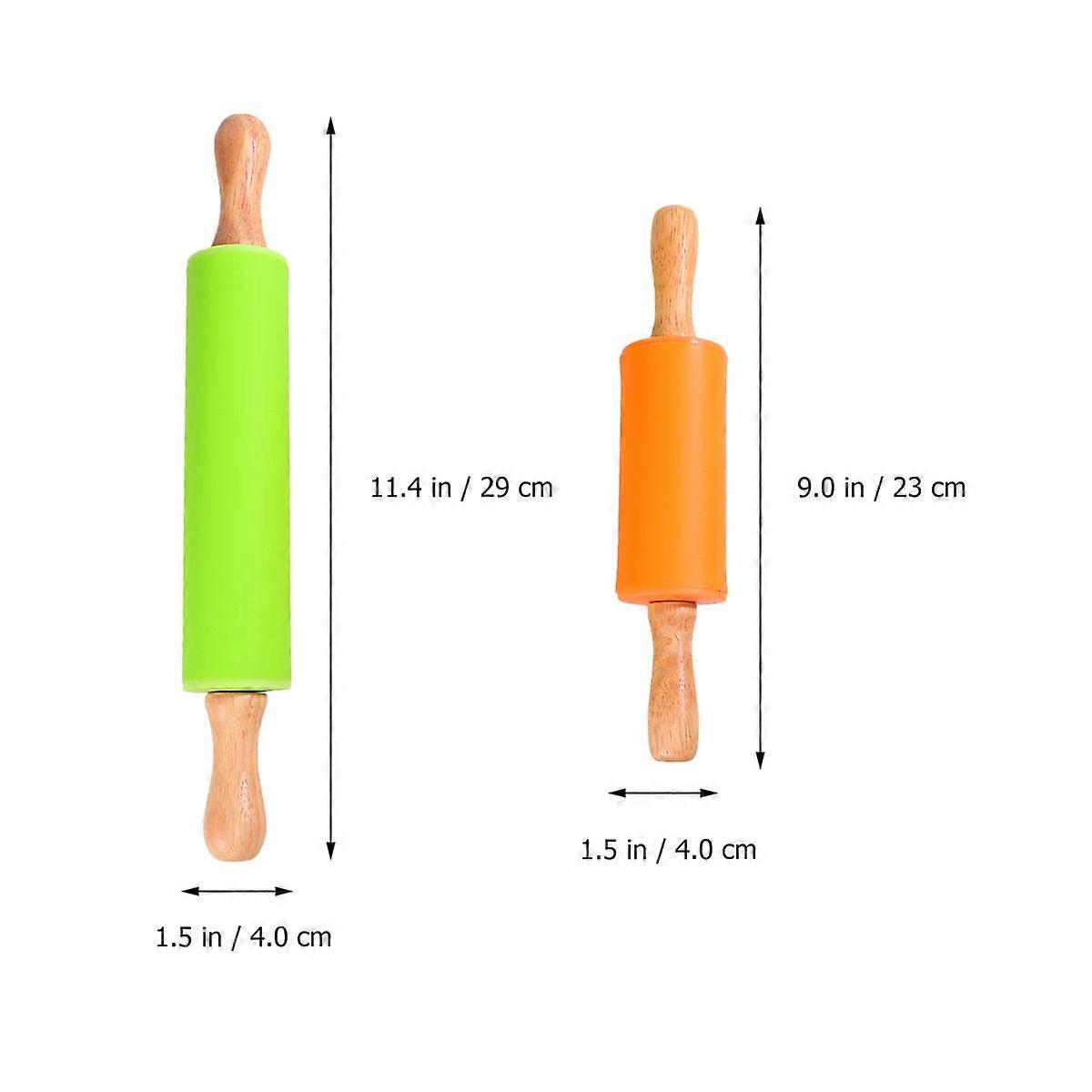 Baking Accessories Cylindrical Shape Rolling Stick 2Pcs for Home Baking