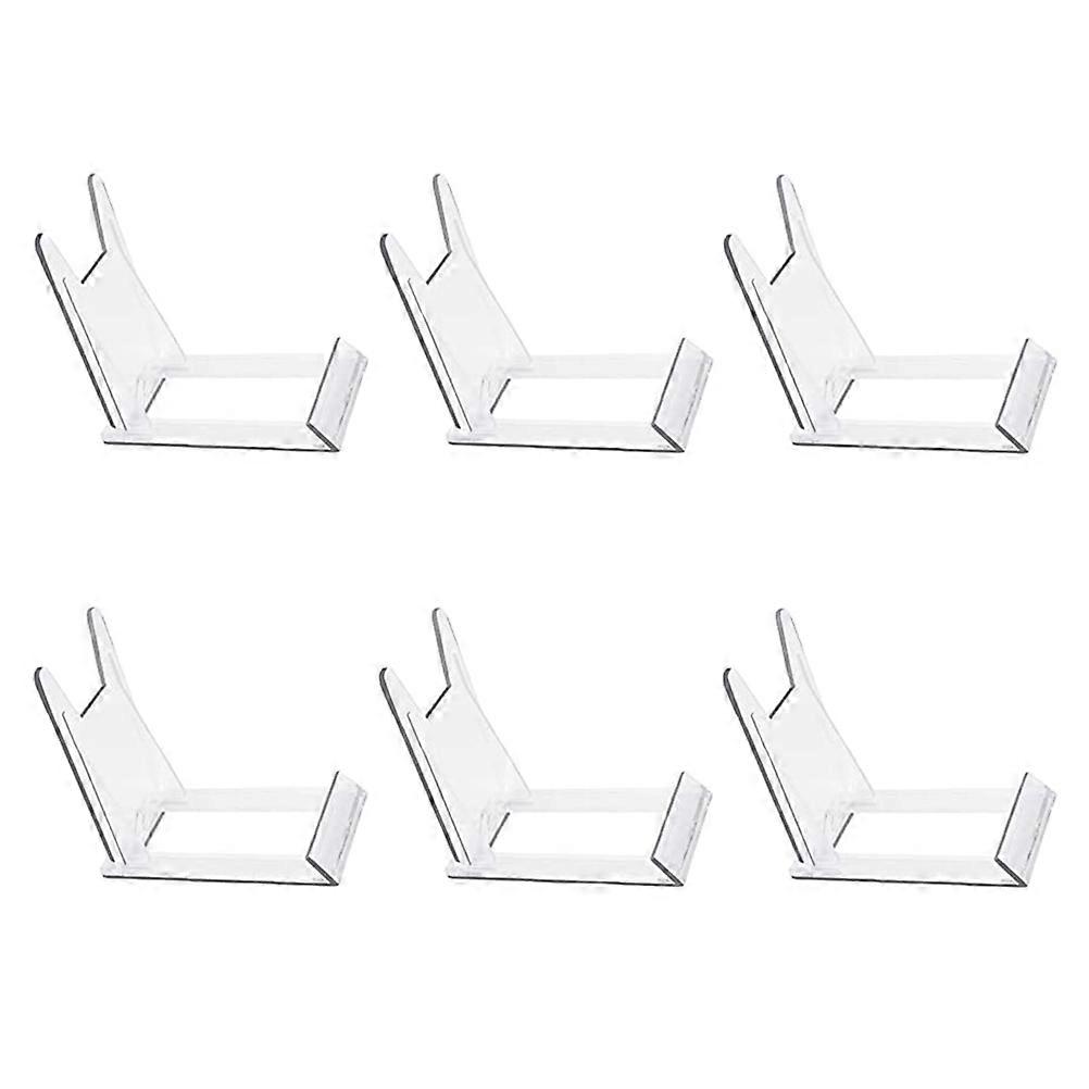Transparent Bowls Holder for Display Use 6Pcs Plastic Display Stand