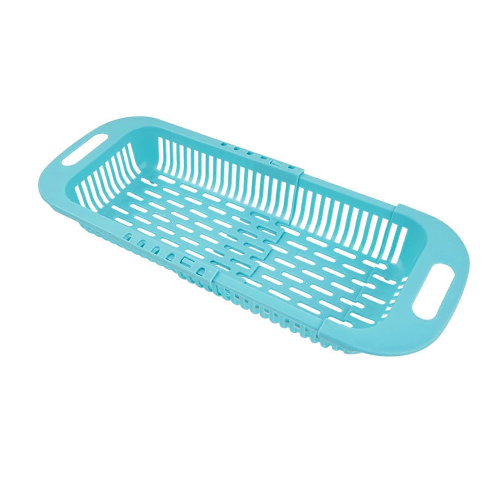 Over Sink Dish Drying Rack Expandable Sink Fit Large Capacity Kitchen Organizer Adjustable Basket