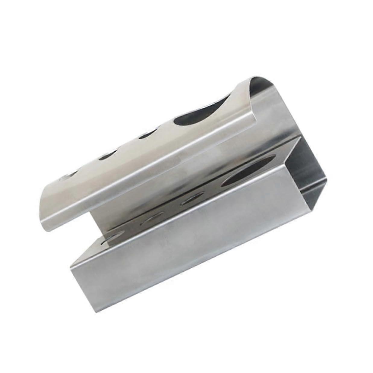 Stainless Steel Wall Mounted Toothbrush Holder with SpaceSaving Bathroom Toothpaste Organizer