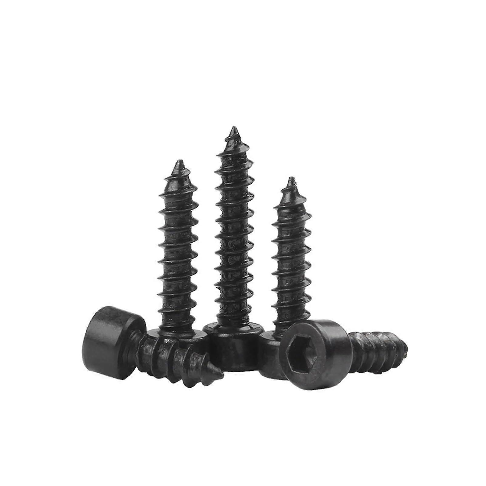 50PCS 304 Stainless Steel Hex Socket Cap Screws M3 Black RustResistant Precision Threading