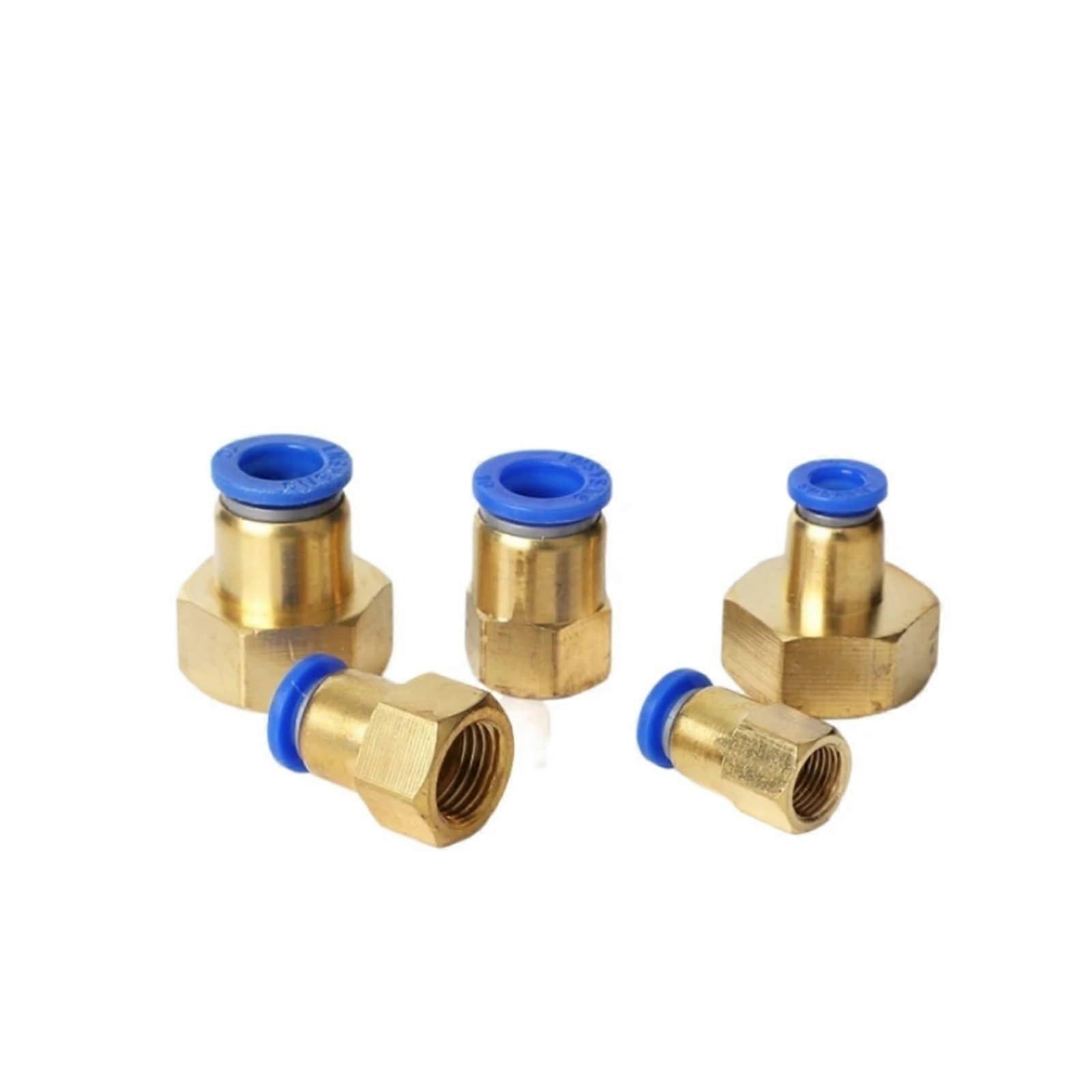 PCF603 Pneumatic Brass Fitting Quick Connector for 6mm Air Hose BSP Female Thread
