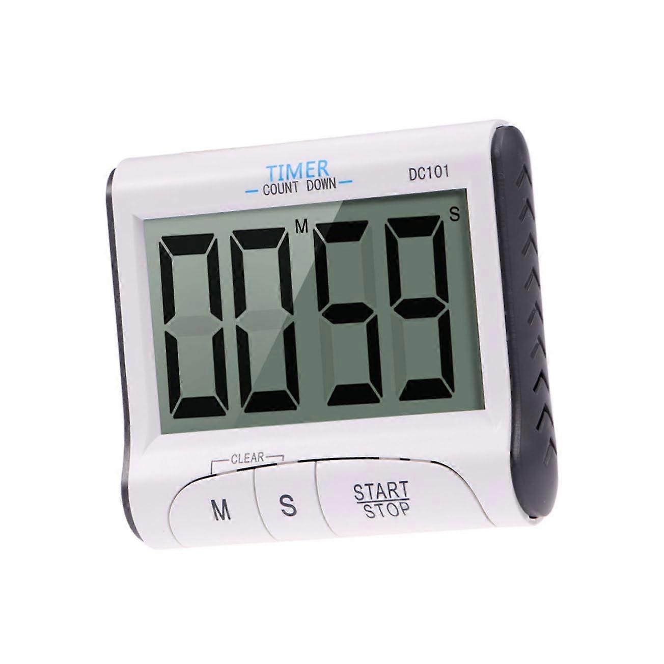Digital Kitchen Timer with Large LCD Display, Magnetic Backing, Loud Alarm, Countdown and Count Up