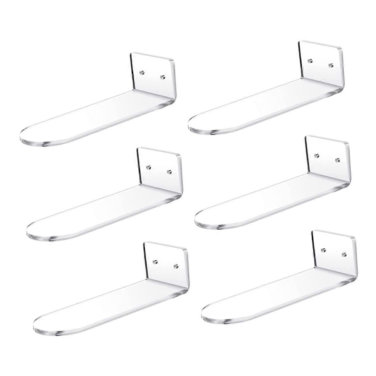 Clear Floating Shoe Display Shelf Wall Mounted Sneaker Holder with Easy Installation Kit