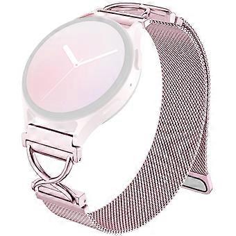 For Huami Amazfit GTS 2e Milanese-rem Galvanisert rustfritt stål Magnetisk klokkerem med X-Sha