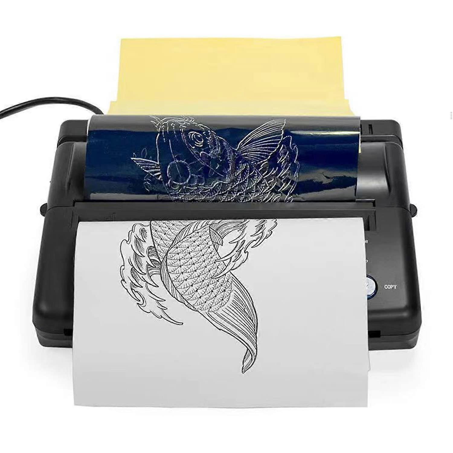 Tattoo Transfer Machine with Clear Stencil Printing, Adjustable Modes, Fast Thermal Copier for Artists
