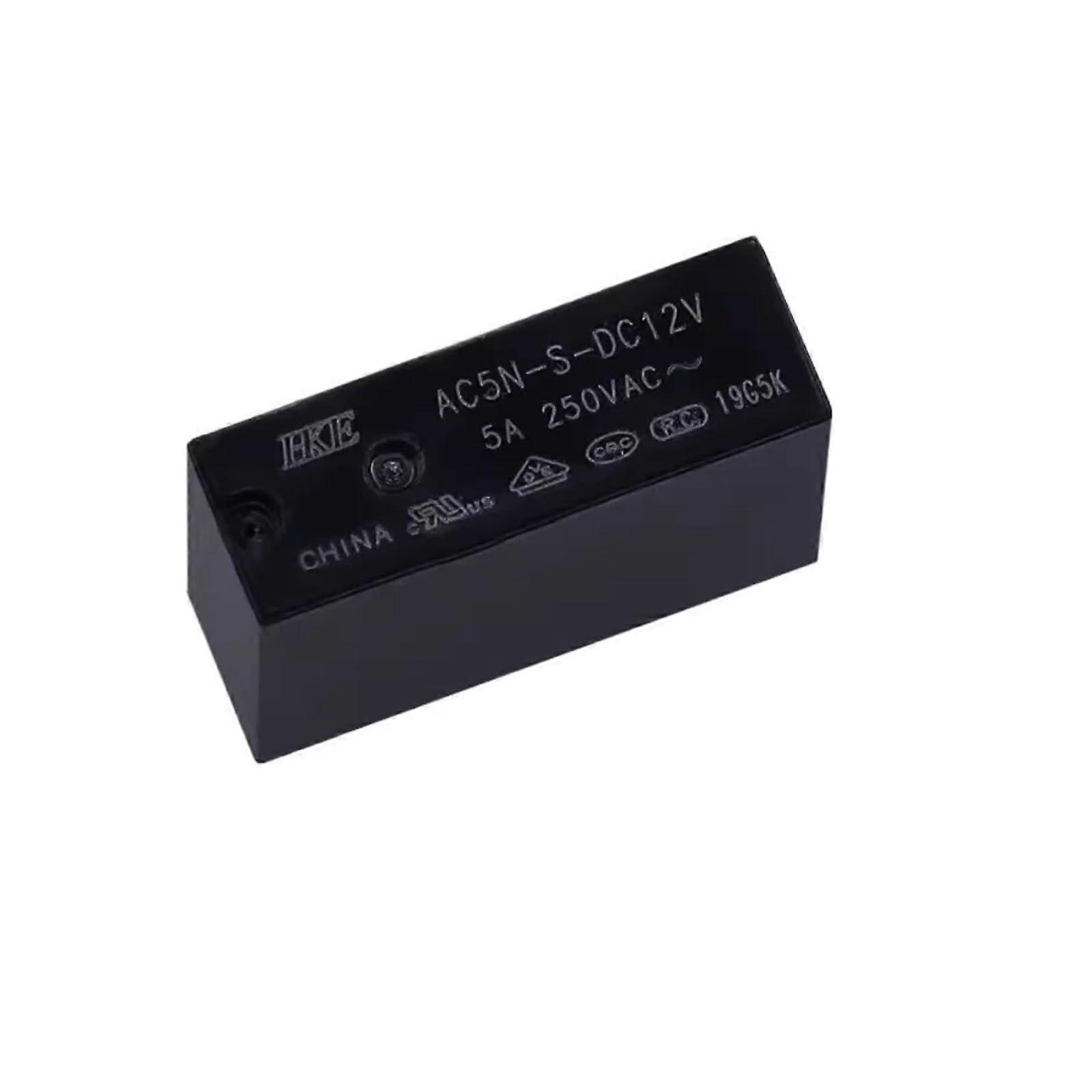 12V Relay 5A 4 Pin  Power Switching Durable DC12V Module for Automotive Electronics 10pcs