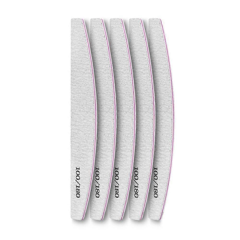 Nail Buffer Block Set Double Sided for Gel and Acrylic Nails, Smooth Surface, 5pcs Colored