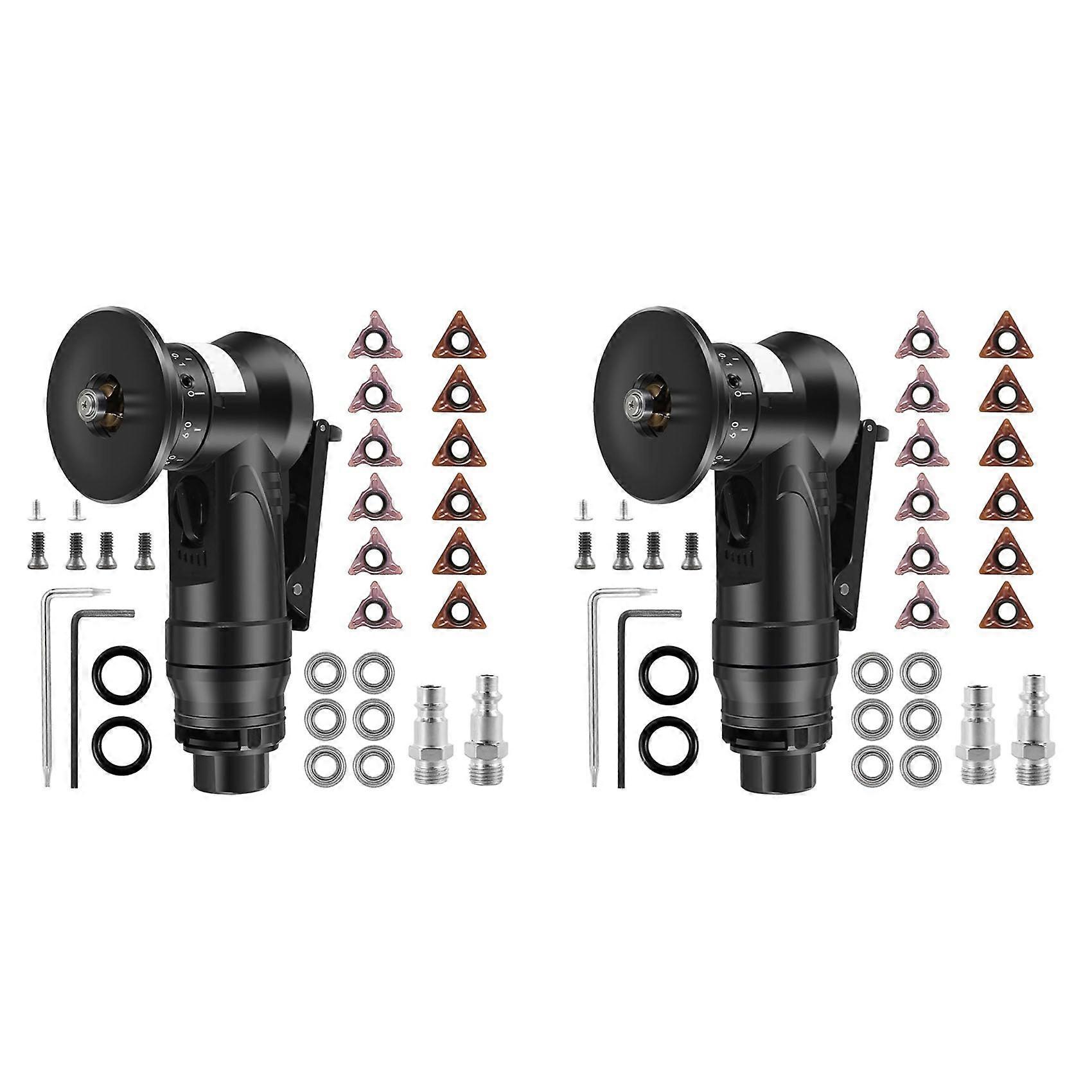 2X Pneumatic Chamfering Tool, 45 Degree Metal Deburring Trimming Chamfering Machine