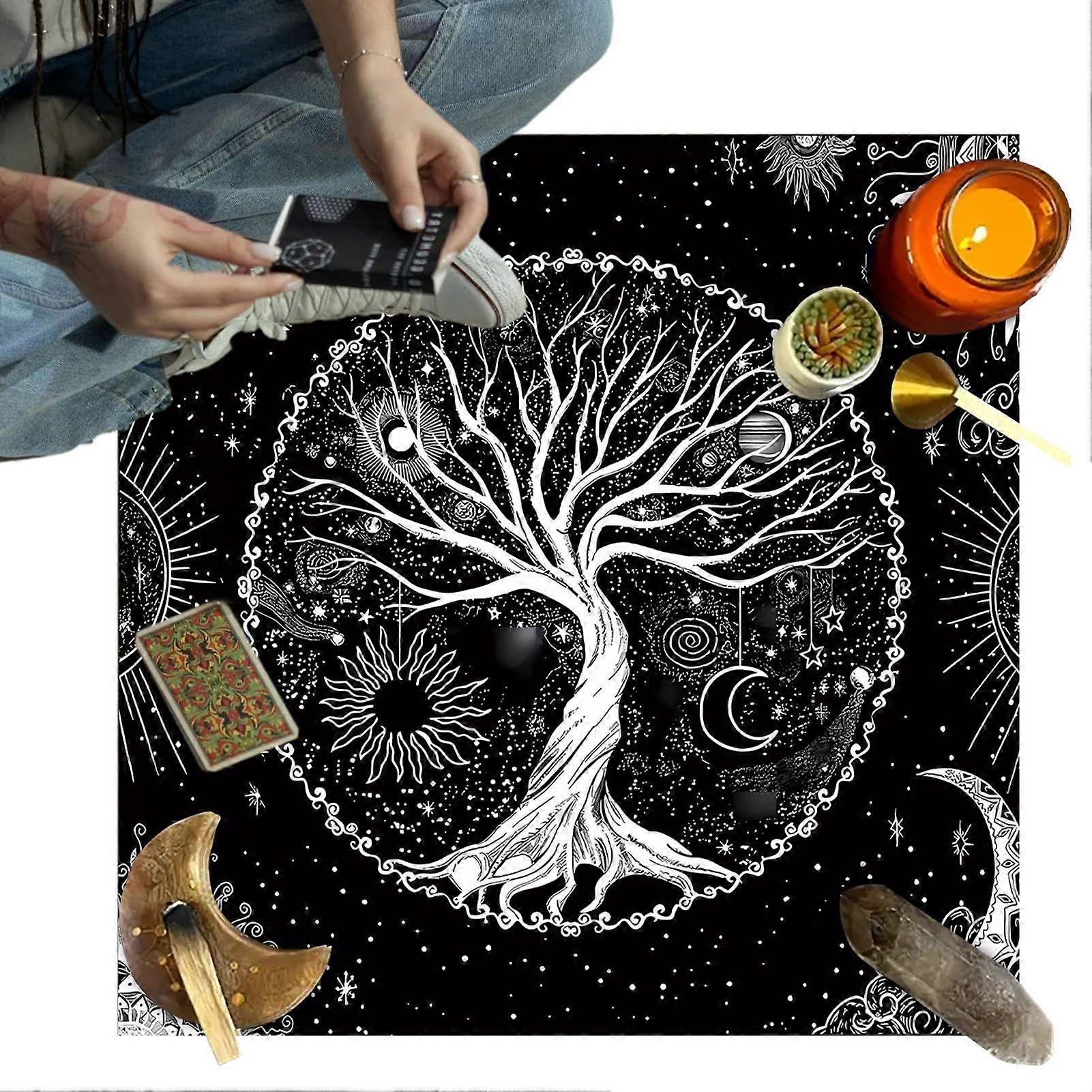 Peach Velvet Tarot Tablecloth with Smooth Surface for Divination and Card Reading Sessions