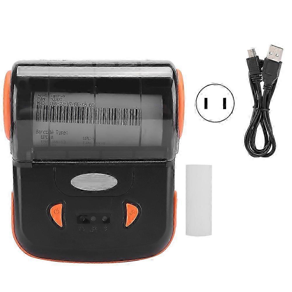 Portable USB Thermal Printer for Bluetooth for Supermarket Delivery Order 100-240VUS Plug