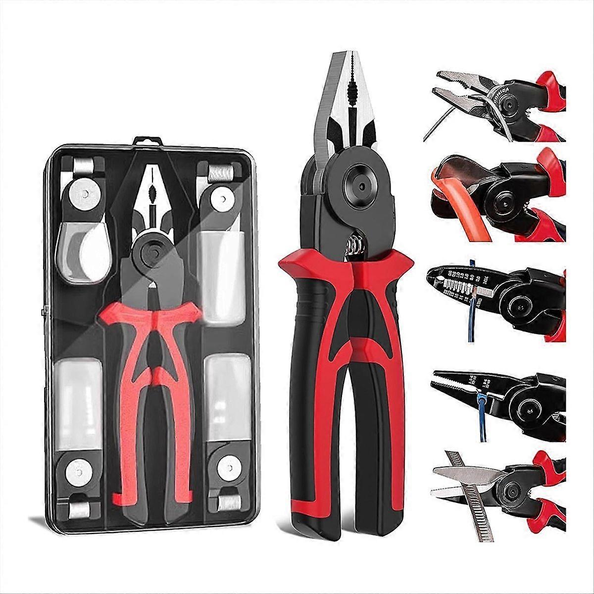 5-In-1 Replaceable Pliers Tool, Multifunctional Tool, Birthday Gift