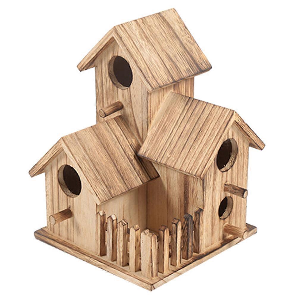 Multi-Room Wood Bird Nest Creative House for Home Use