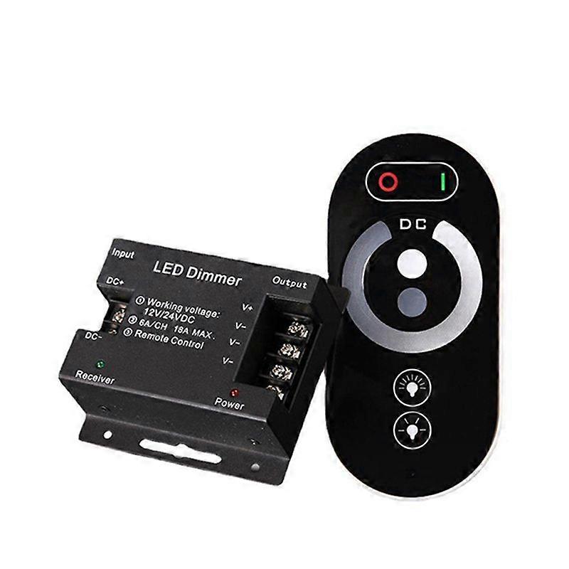 Portable LED Touch Dimming Controller 6 Keys RF Wireless Remote Control LED Monochrome Strip Light D