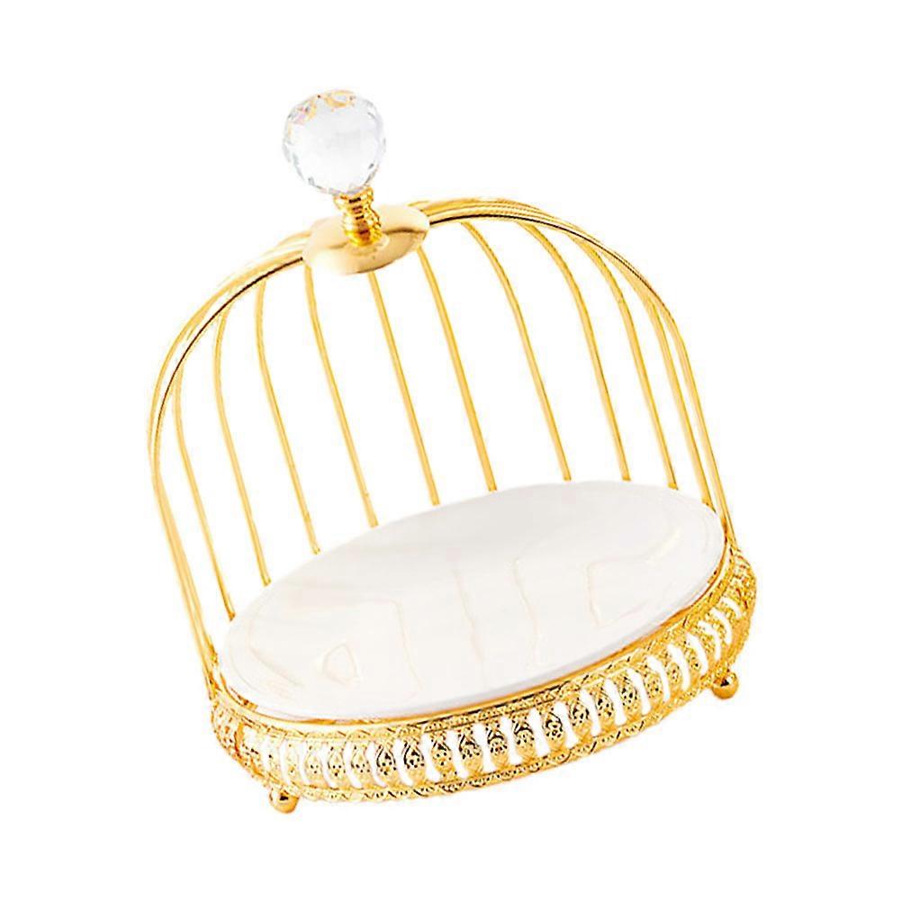Cake Display Rack Bird Cage Shape Wedding Use Storage Iron Material 1Set
