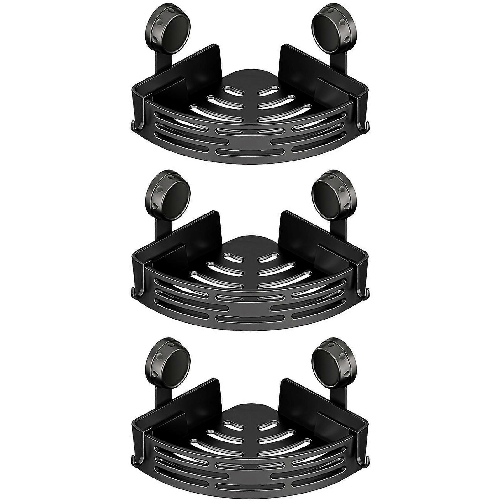 Suction Cup Triangular Baskets Practical Simple Storage Shelf for Cosmetics