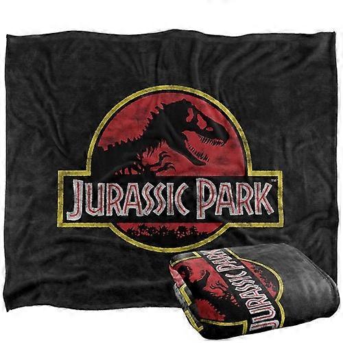 Jurassic Park Silky Classic Logo Supersoft Throw