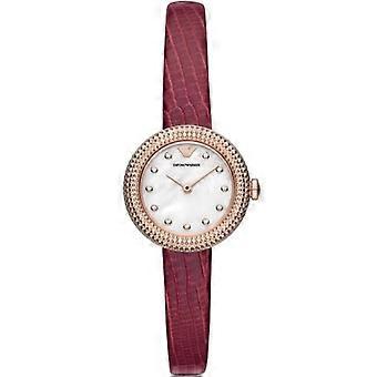 Uhr – EMPORIO ARMANI – AR11417 – Rotes Leder – 26 mm – Wasserdicht bis 3 bar