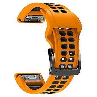 22mm Quick Release Comfortable Silicone Replacement Band for Garmin Fenix 5, 5 Plus and Fenix Series