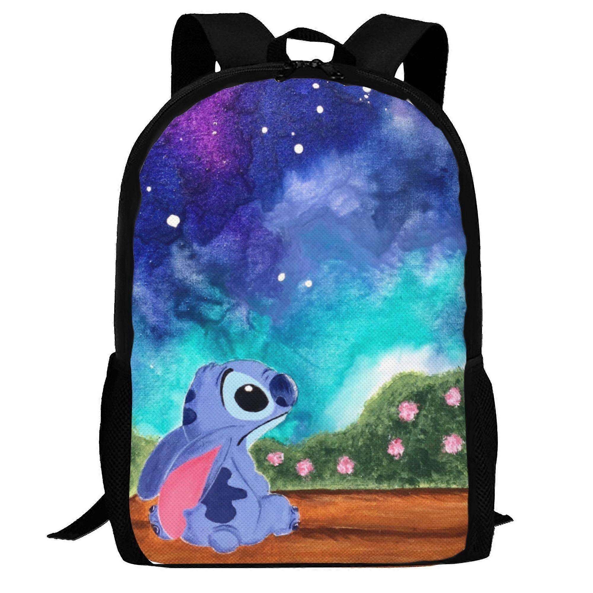 j7556 Lilo & Stitch Backpack for Kids Boys Girls Large Capacity Multifunction School Backpacks Lightweight Sports Travel Laptop Bag Daypack e7556