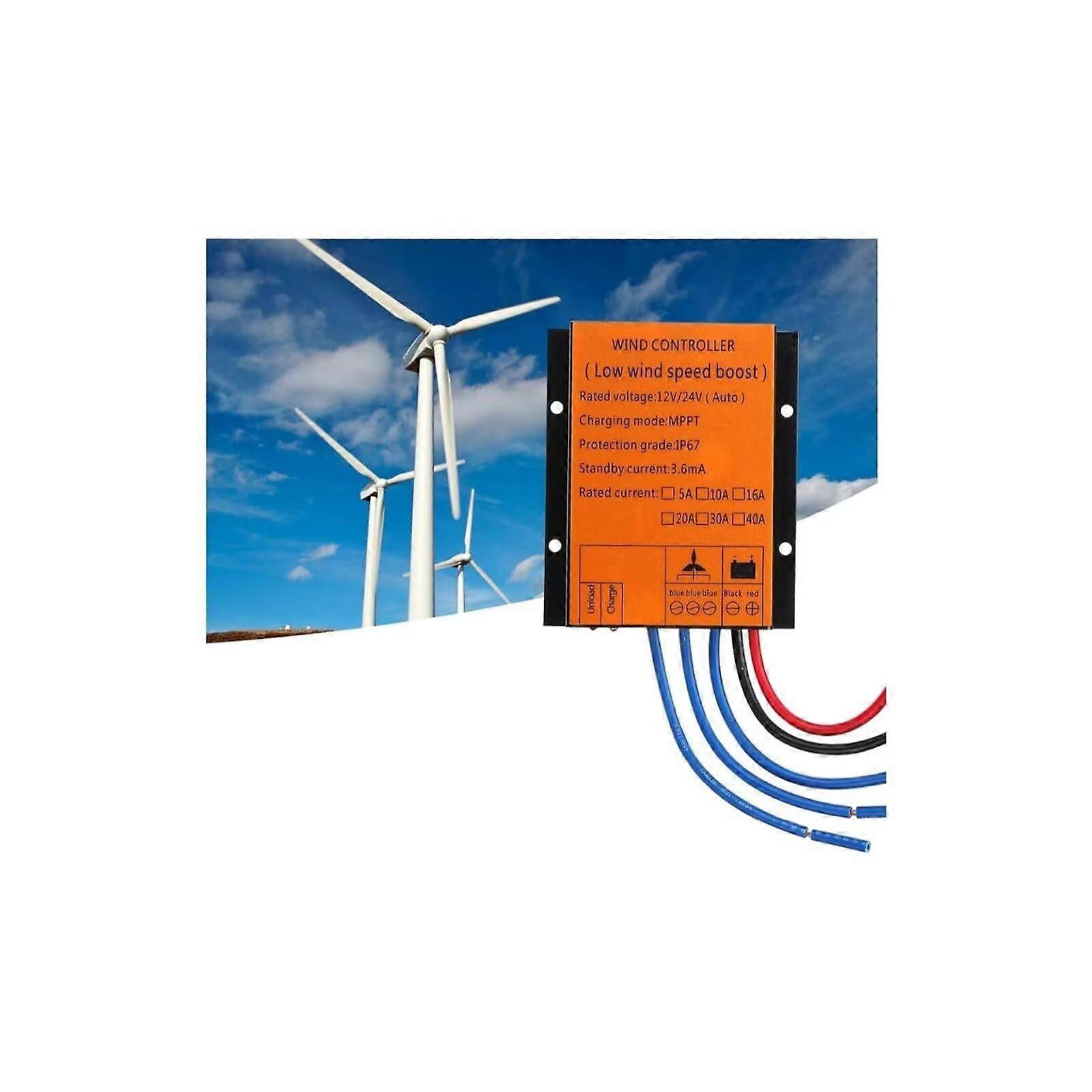 48V MPPT Wind Turbine Charge Controller Waterproof Regulator for OffGrid Systems Yellow