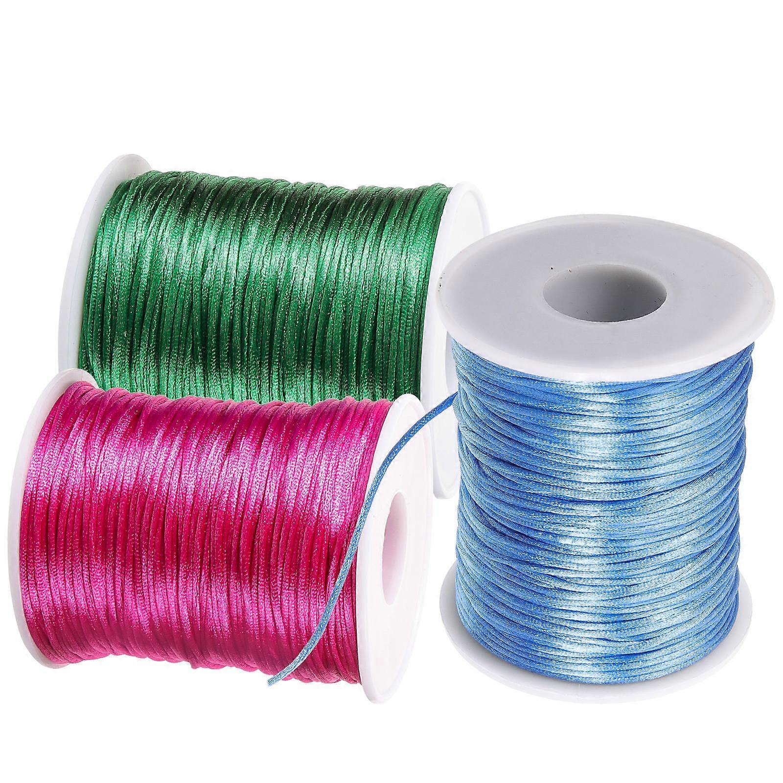 Polyester Crochet Thread for Knitting 6 Rolls Assorted