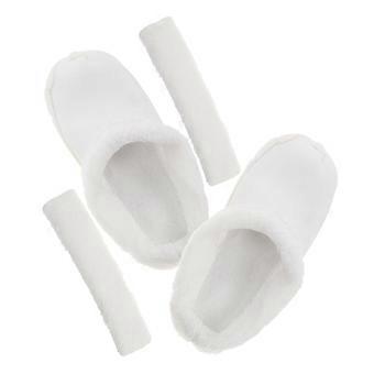 Solette interne in morbido tessuto bianco per scarpe invernali (1 set)