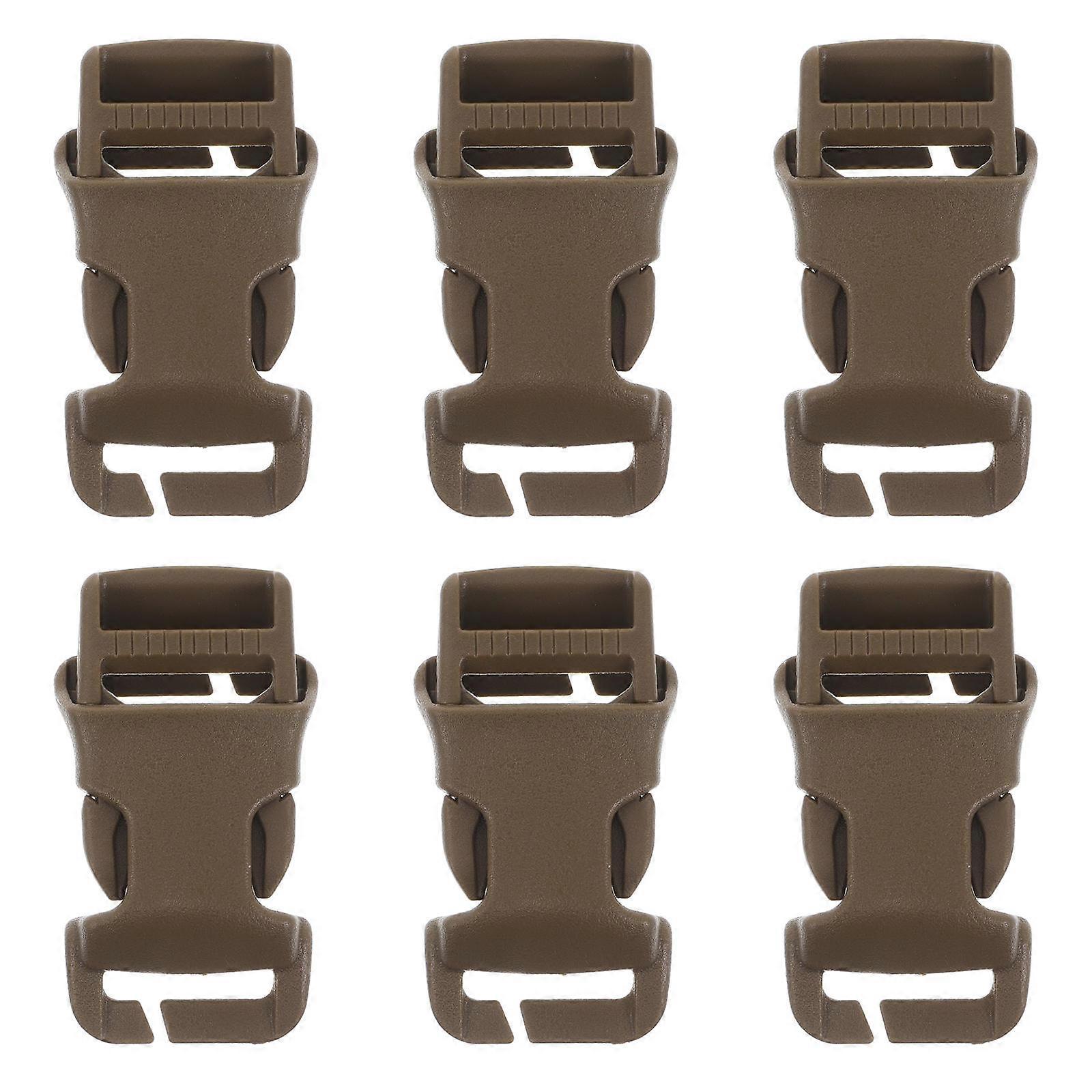 Backpack Buckle Plastic Side Release Buckles for Quick Separation 6Pcs