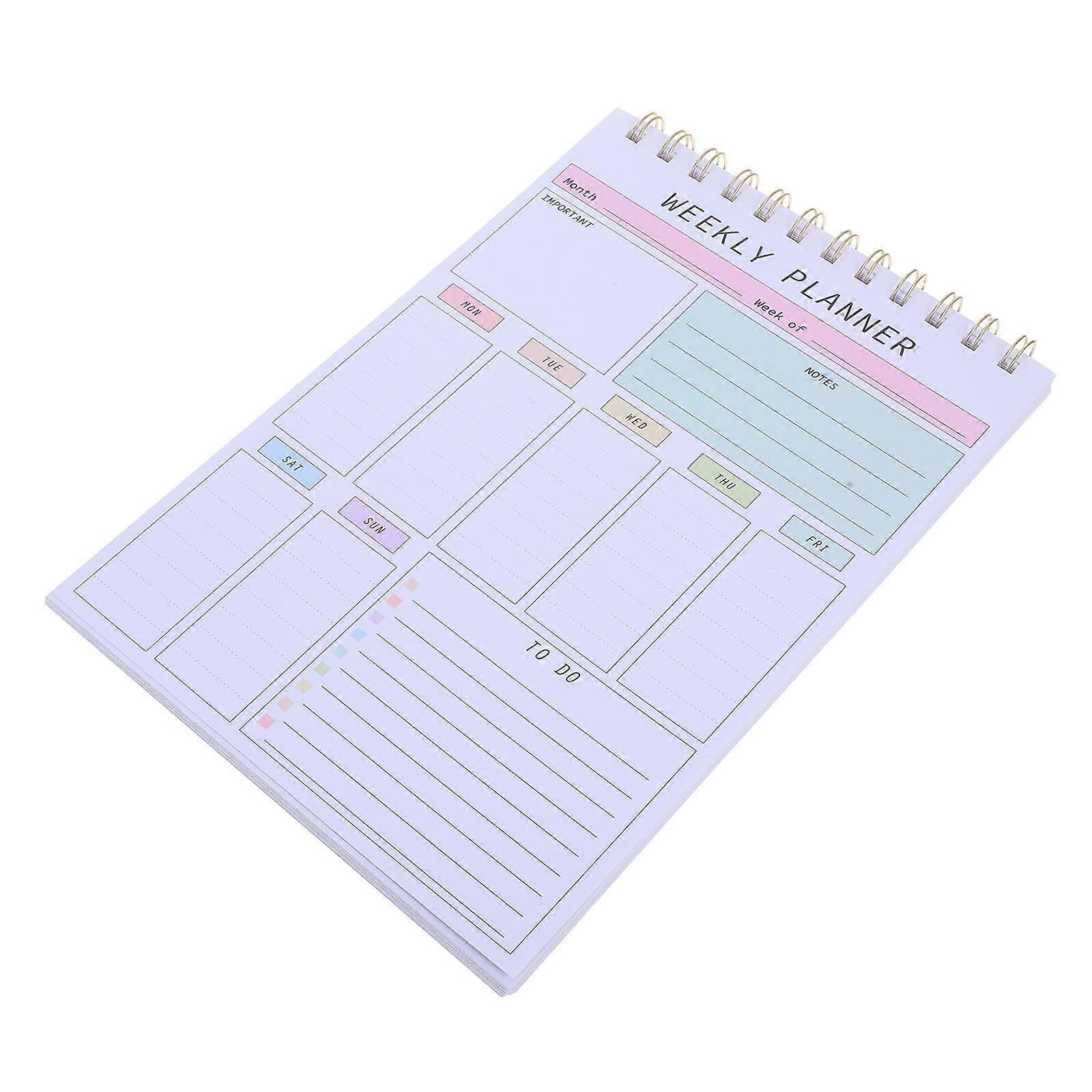 Weekly Planner Notepad for Effective Work Organization