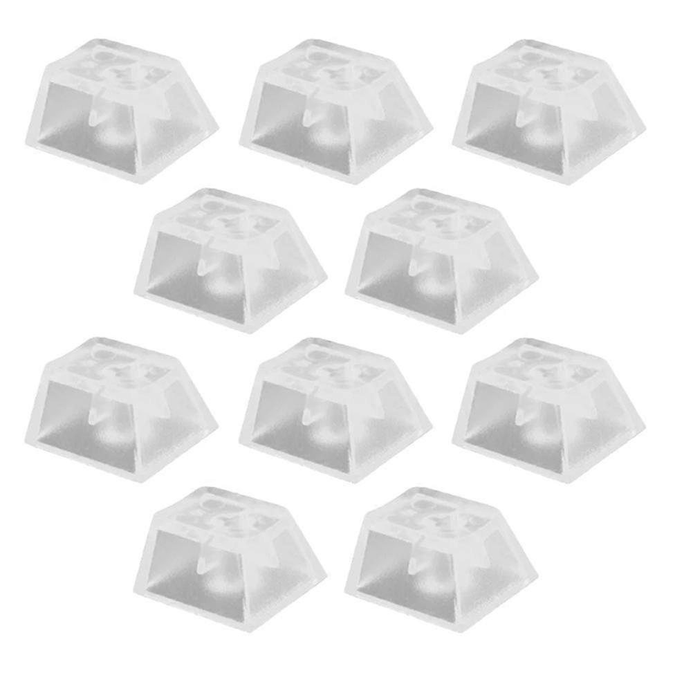 10Pcs Transparent Keycap Mechanical Keyboard Translucent Blank No Printed Keycap