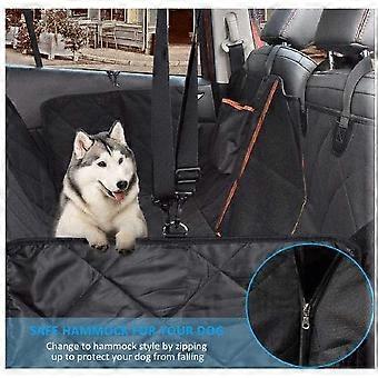 Donlinno Dog Car Seat Cover with Mesh Window - Waterproof, Hammock Design, Fits Cars, Trucks & SUVs, Safety Features