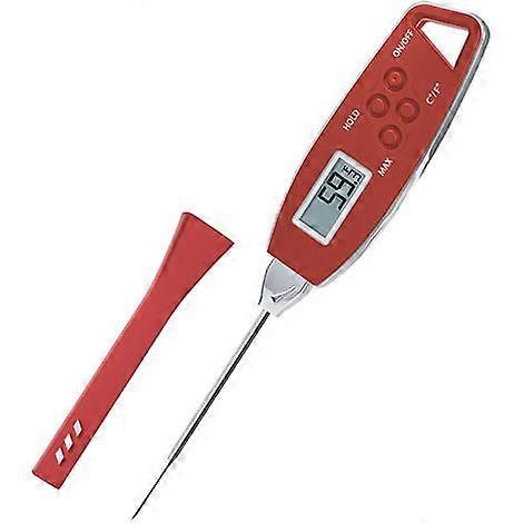 Digital Food Thermometer, Red