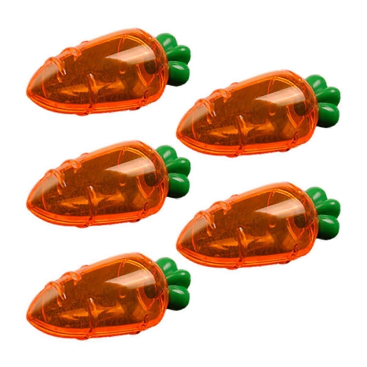 5pcs Transparent Easter Plastic Carrots Candy Box C