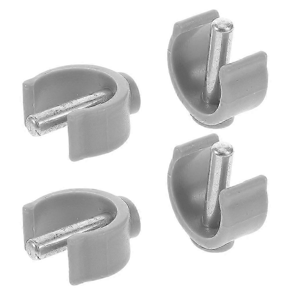 C-Shape Clamp for Walking Cane, ABS and Steel, Easy Installation, 4 Pack