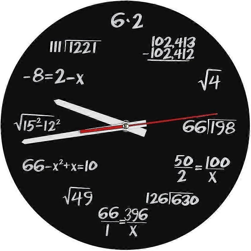 Acrylic Wall Clock Creative Math Wall Clock Unique Design Funny Clock