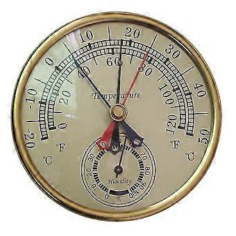 Indoor Outdoor Thermometer Humidity Meter Garden Greenhouse Wall Temperature Home(1 Pcs, Yellow)
