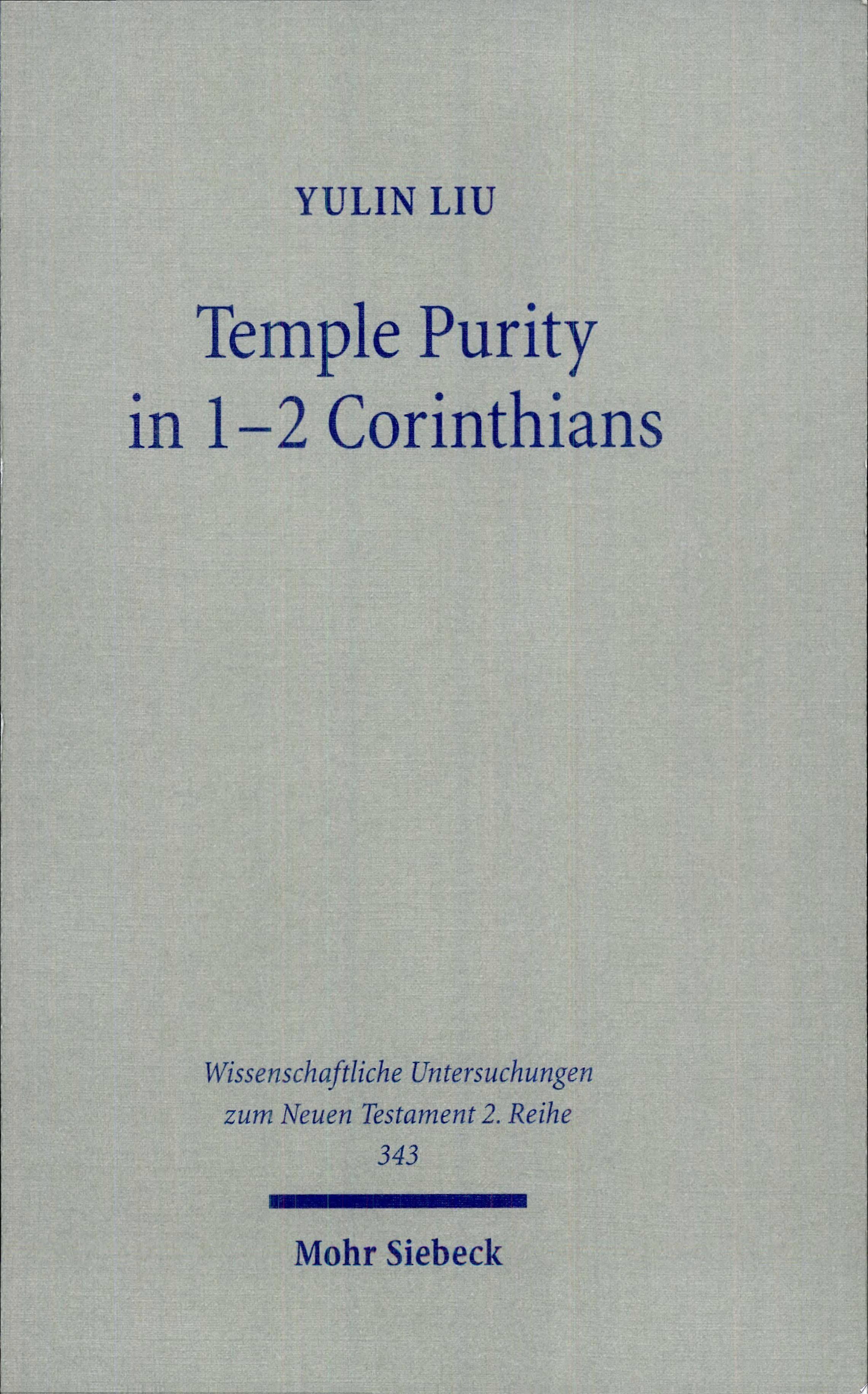 Temple purity in 1-2 corinthians