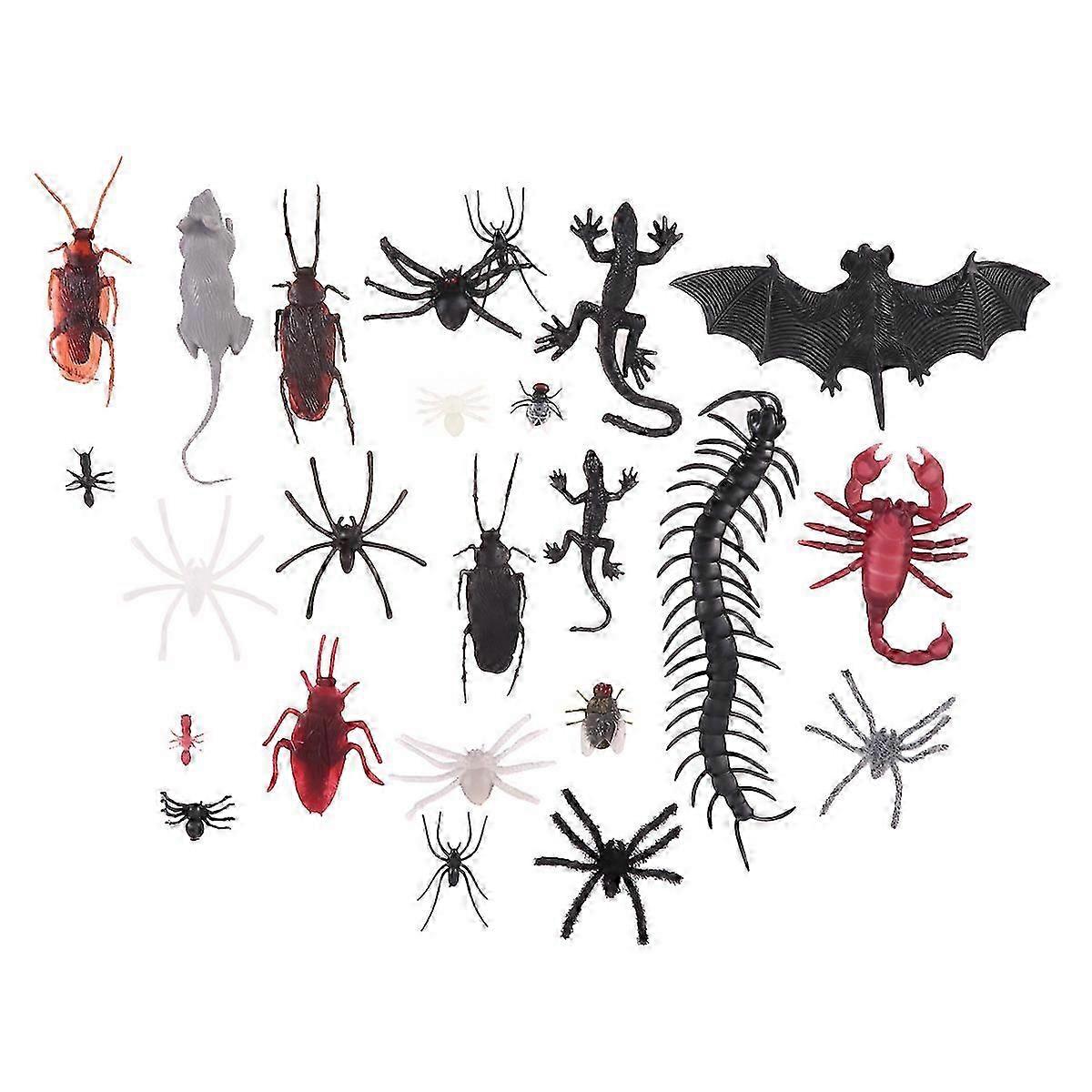 Scary Props Simulation Insect Toy for Mischief Use 194Pcs Per Set