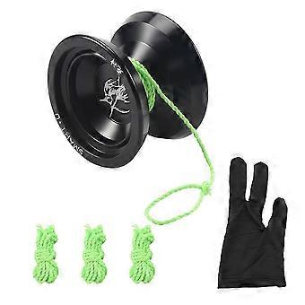 BEBOOYOYO Nieuwe Metalen Yoyo Professionele Yoyo Set Yo Yo + Handschoen + 3 Touw S2 Yo-Yo Klassieke Speelgoed Diabolo