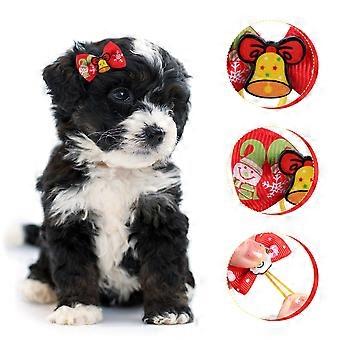 Balacoo Pet Hair Rings Bowknot Shape Hair Ties for Decoration 20Pcs