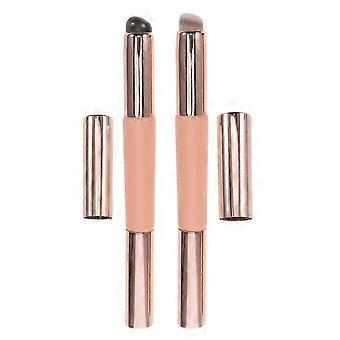 Double Ended Makeup Brush Set for Lip Brush with Concealer Applicator 2Pcs