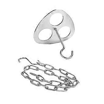 Ultralight Stainless Steel Camping Tripod with Chain for Hanging Pot Outdoor Cooking