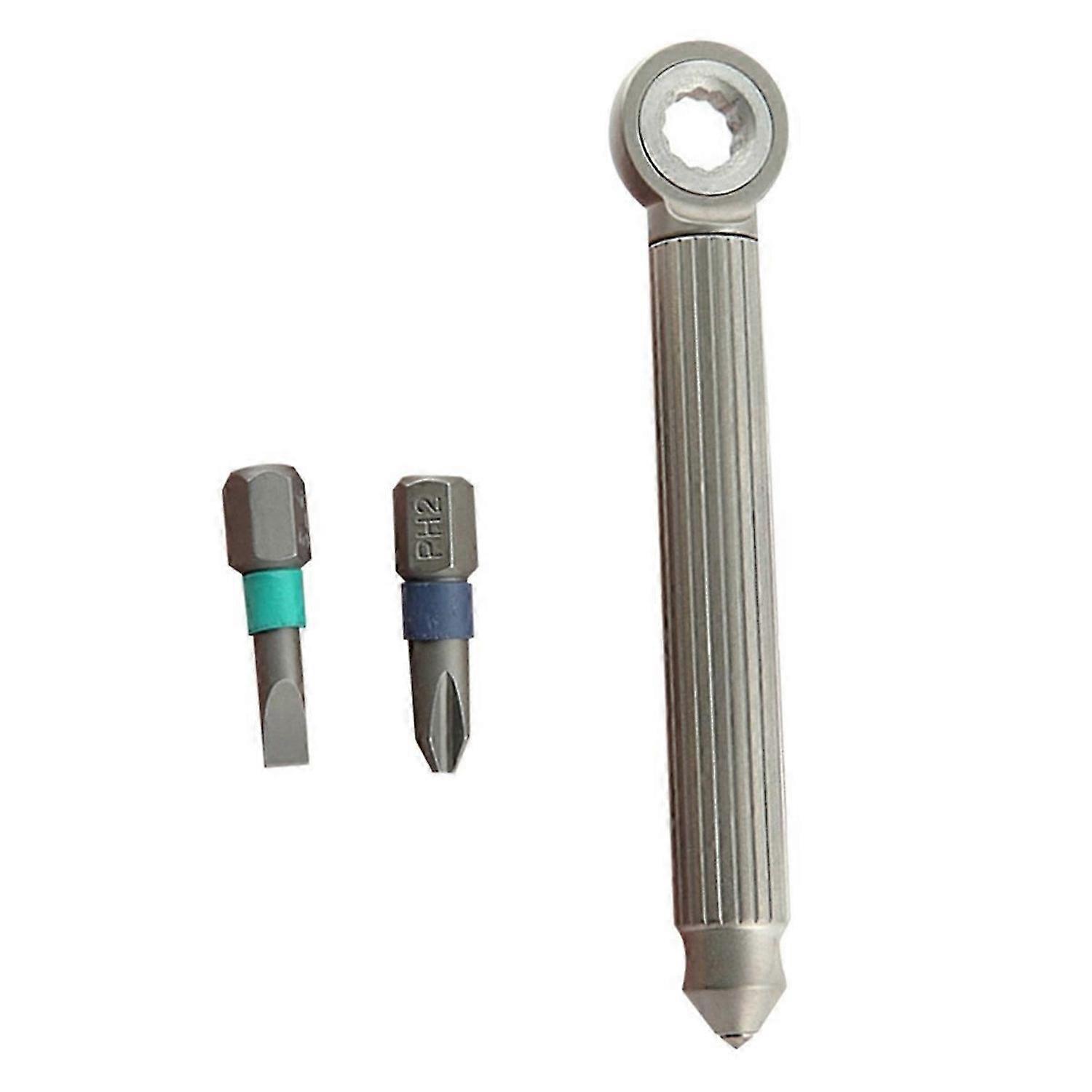 Outdoor Titanium EDC Tool Wrench Flathead Phillips Screwdriver